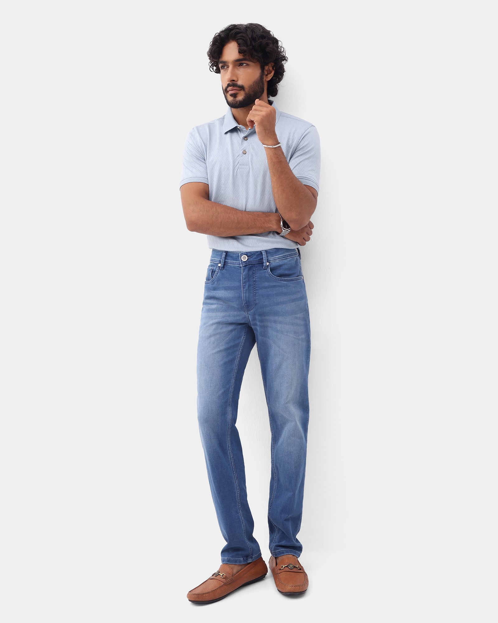 Indigo Ultrasoft Slim Fit Jeans - Jan