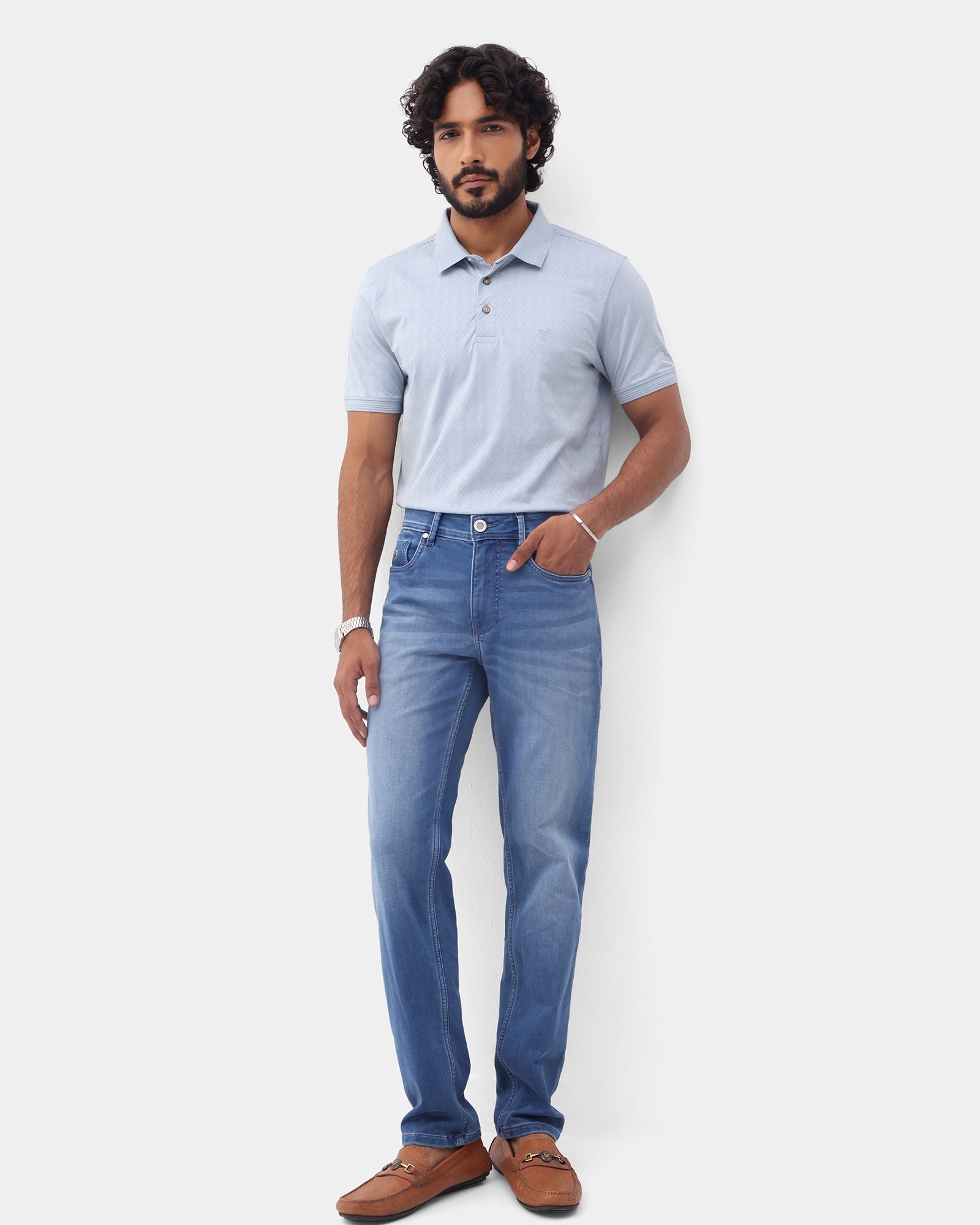 Indigo Ultrasoft Slim Fit Jeans - Jan