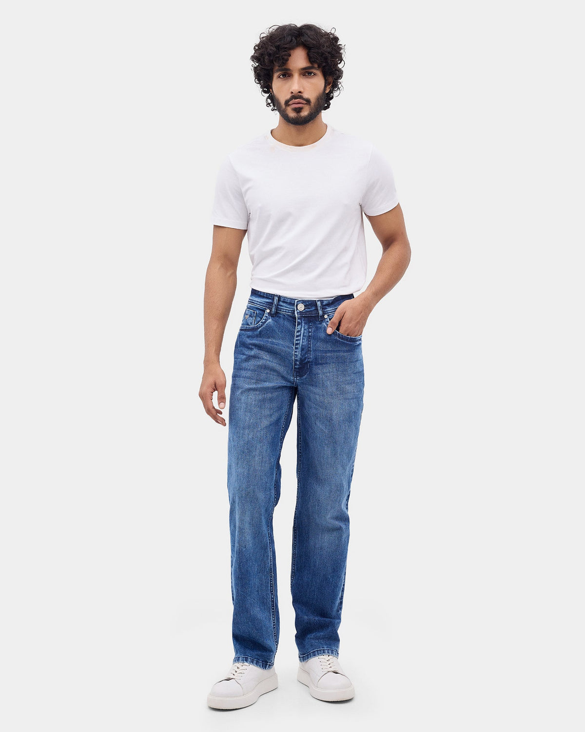 Indigo Super Clean Comfort Fit Jeans - Reflection