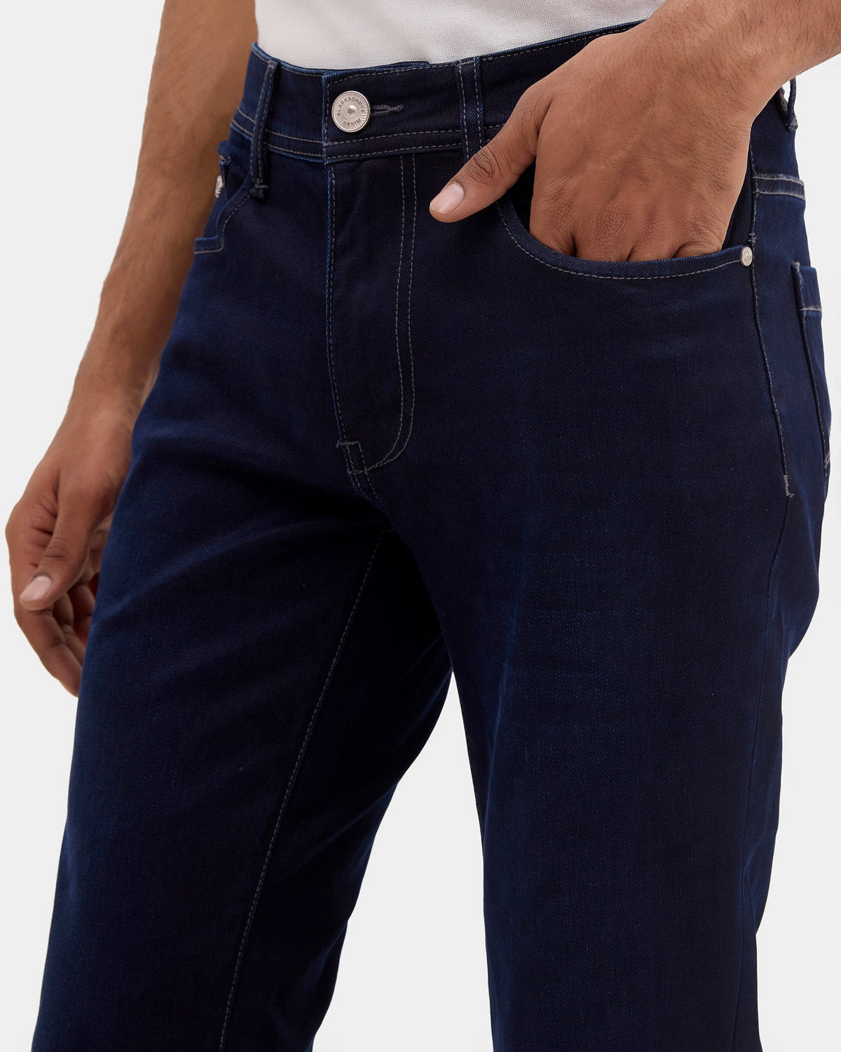 Indigo Super Clean Straight Comfort Jeans - Agata