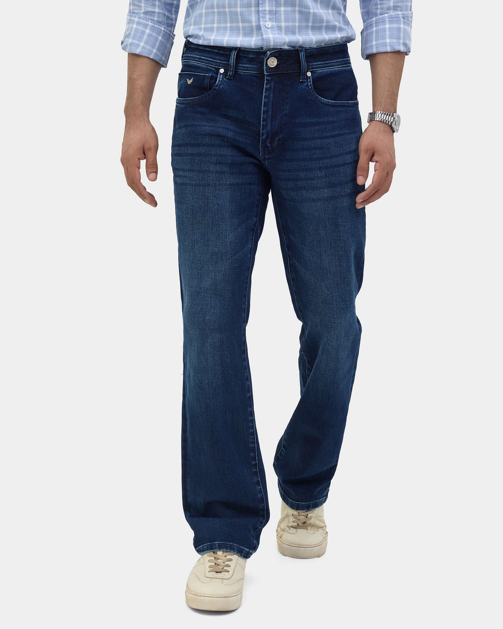 Indigo Super Clean Straight Comfort Fit Jeans - Kennet