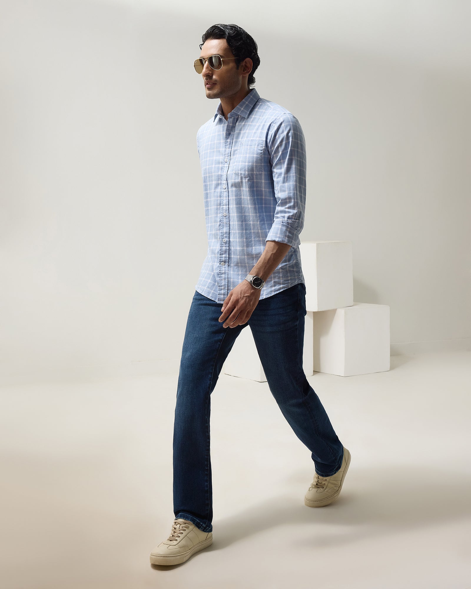 Indigo Super Clean Straight Comfort Fit Jeans - Kennet