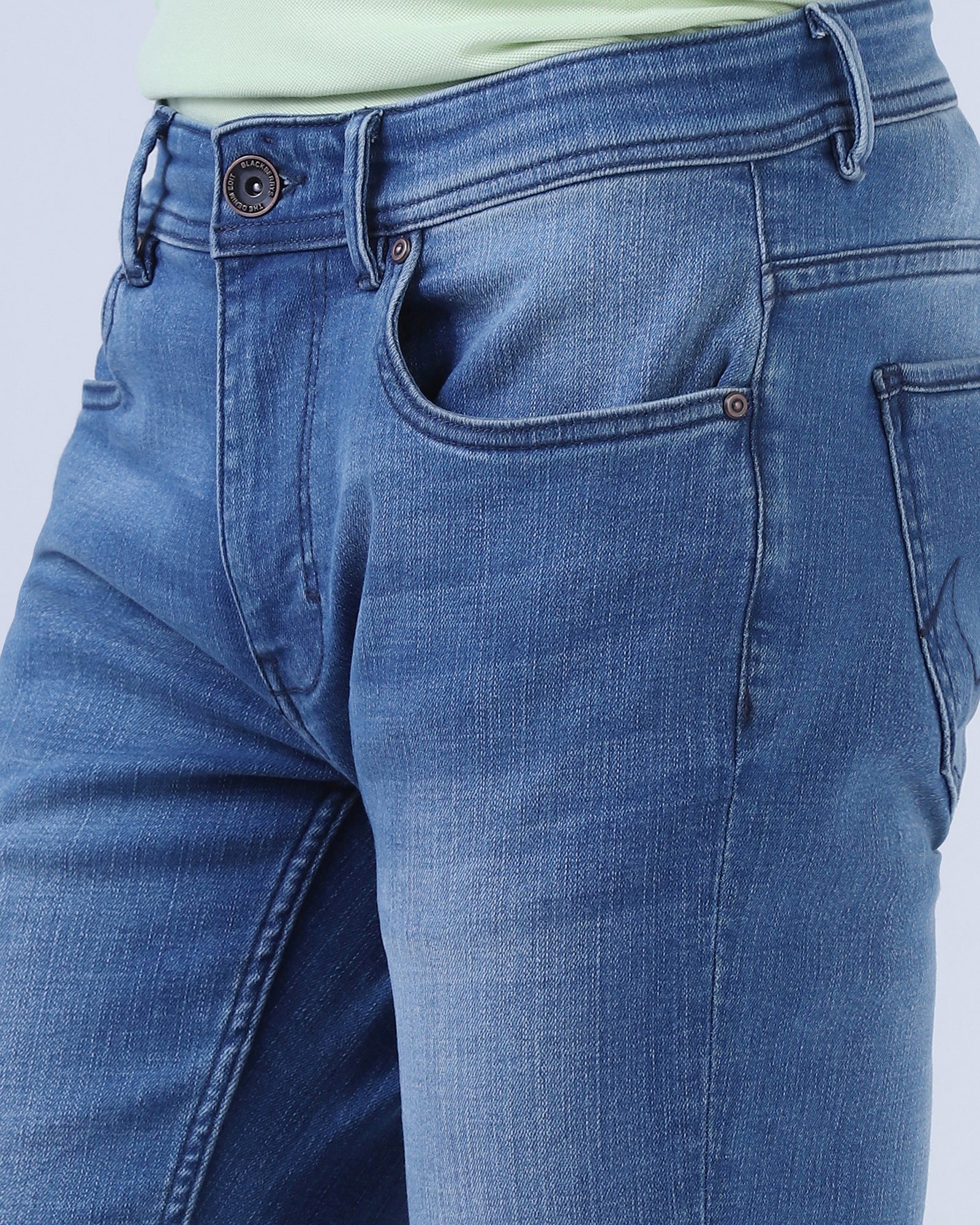 Indigo Superflex Straight Comfort Jeans - Hayden