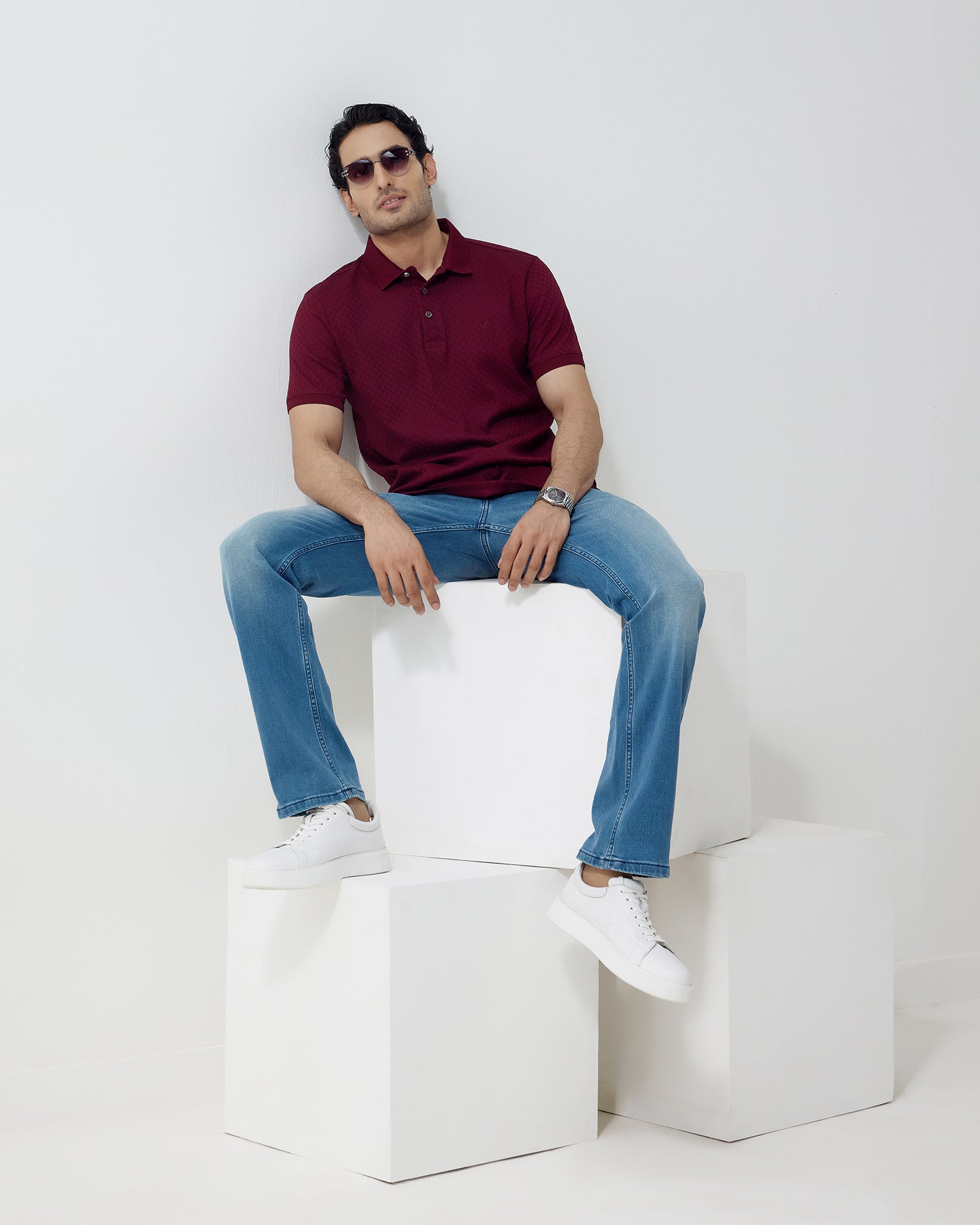 Indigo Superflex Straight Comfort Fit Jeans - Miloje