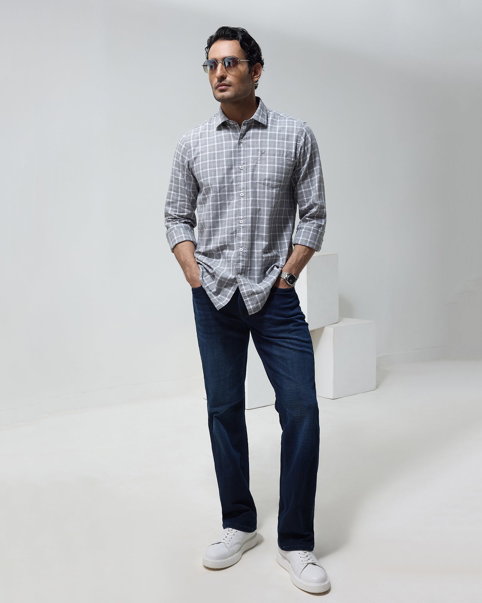 Indigo Ultrasoft Slim Fit Jeans - Simo