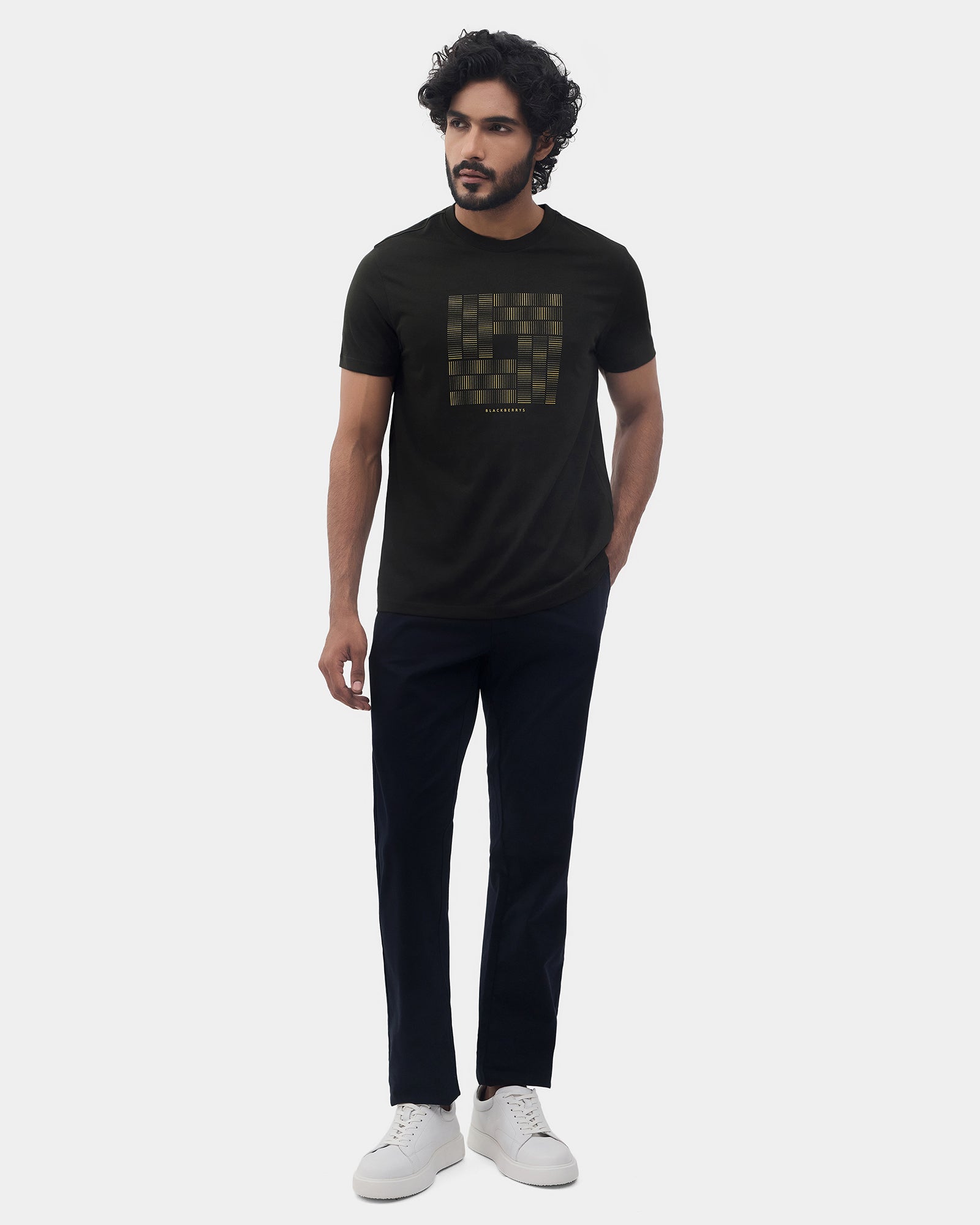Kelp Crew Neck Printed T-Shirt - Donbei