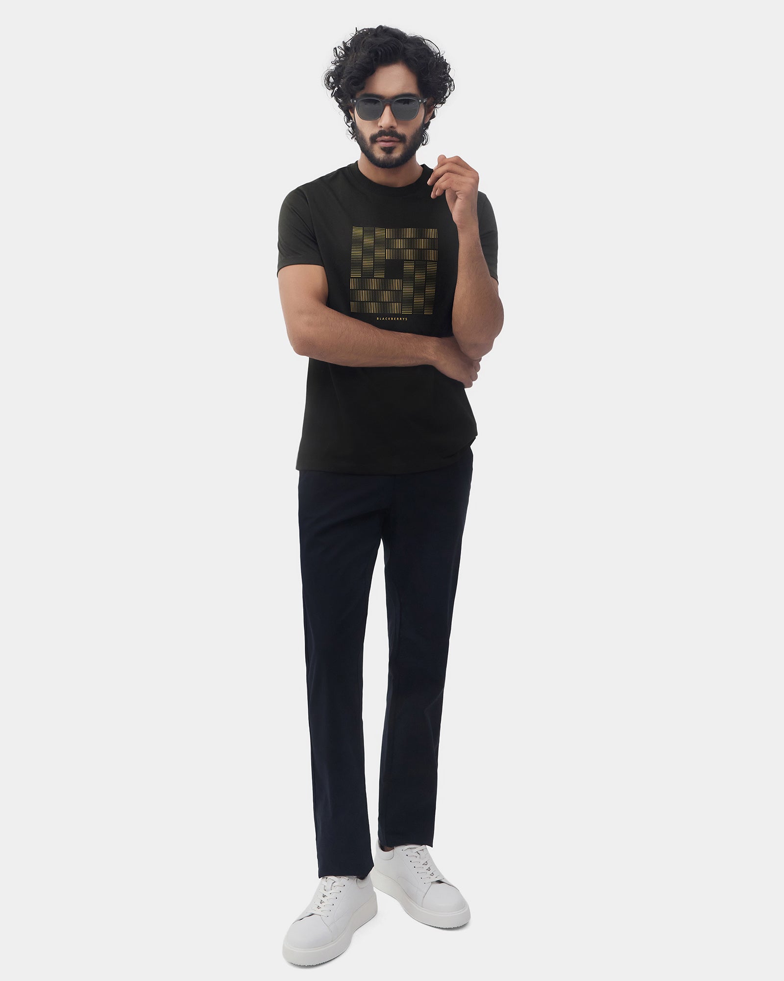 Kelp Crew Neck Printed T-Shirt - Donbei