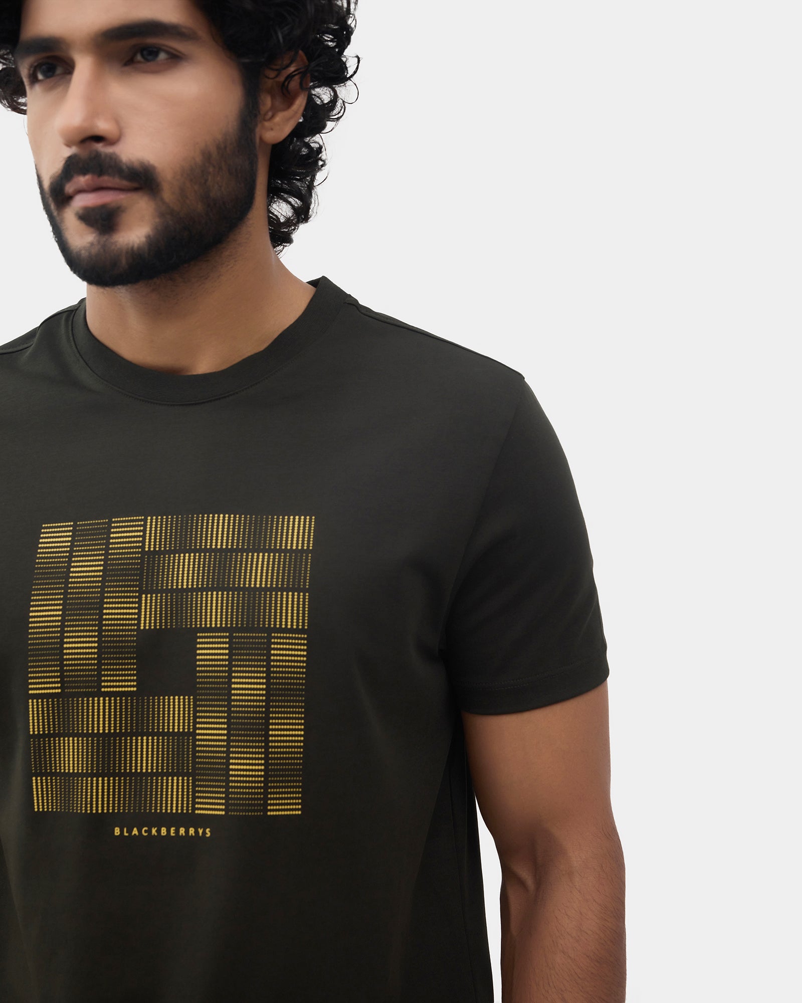 Kelp Crew Neck Printed T-Shirt - Donbei