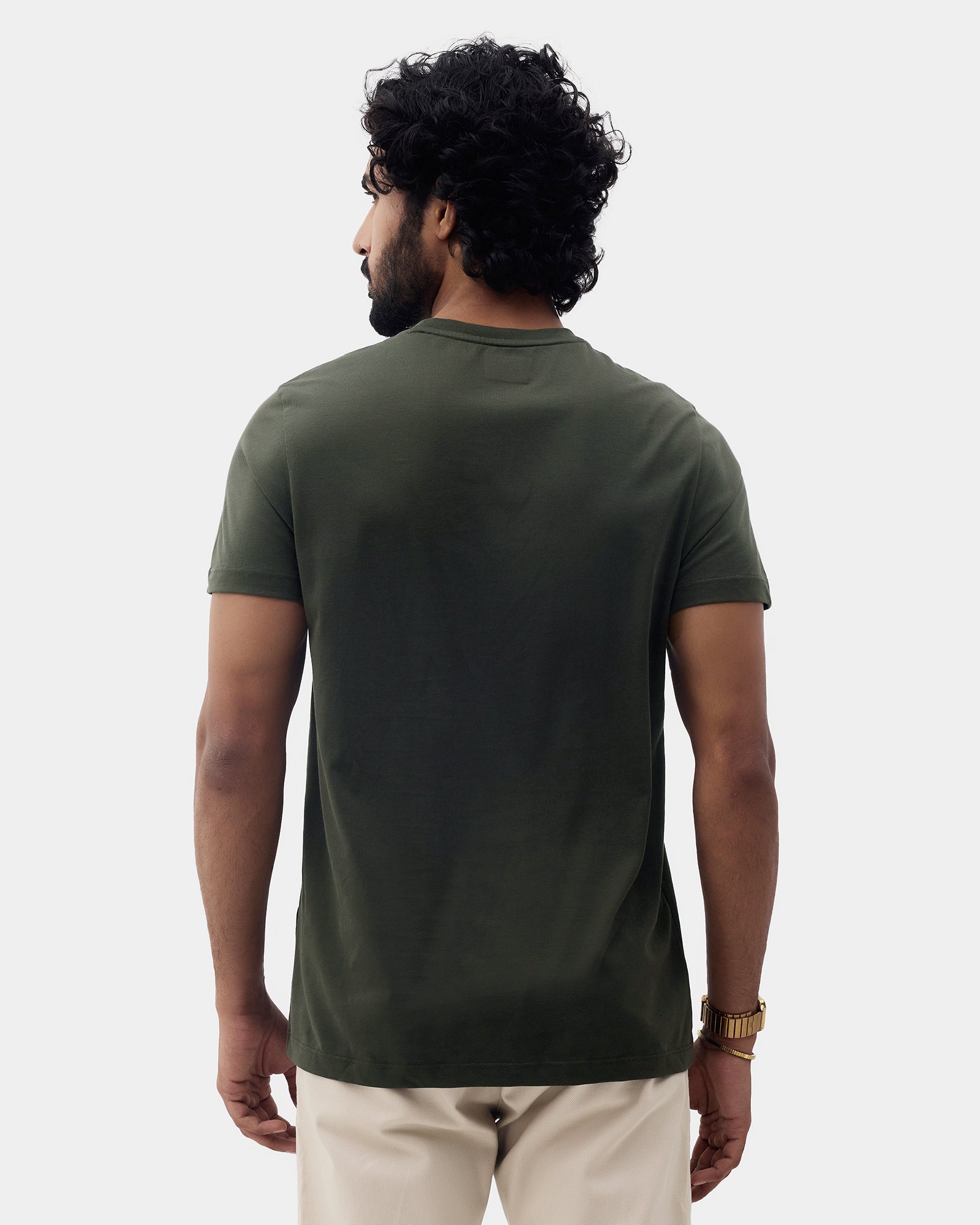 Kelp Crew Neck Printed T-Shirt - Marimo