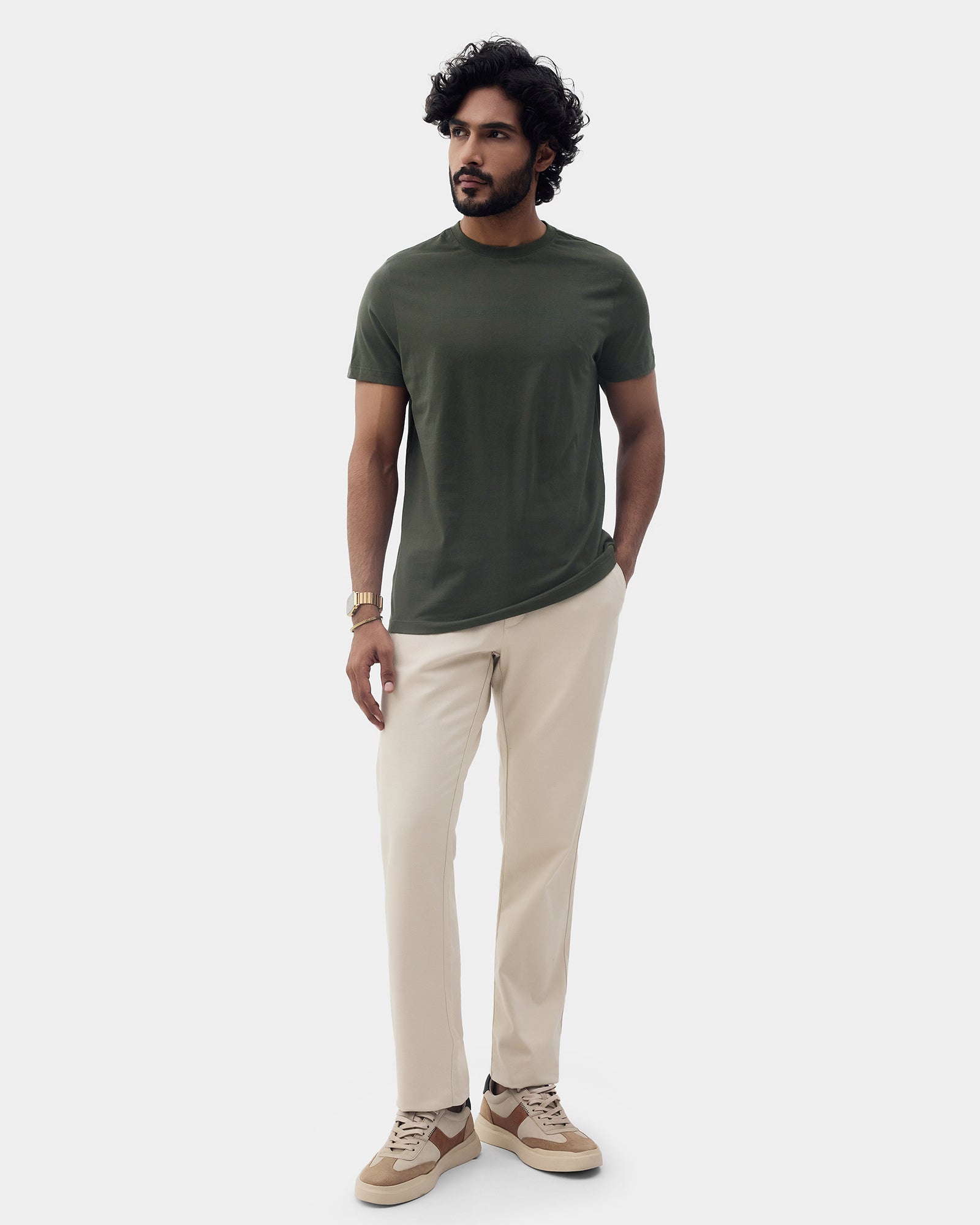 Kelp Crew Neck Printed T-Shirt - Marimo