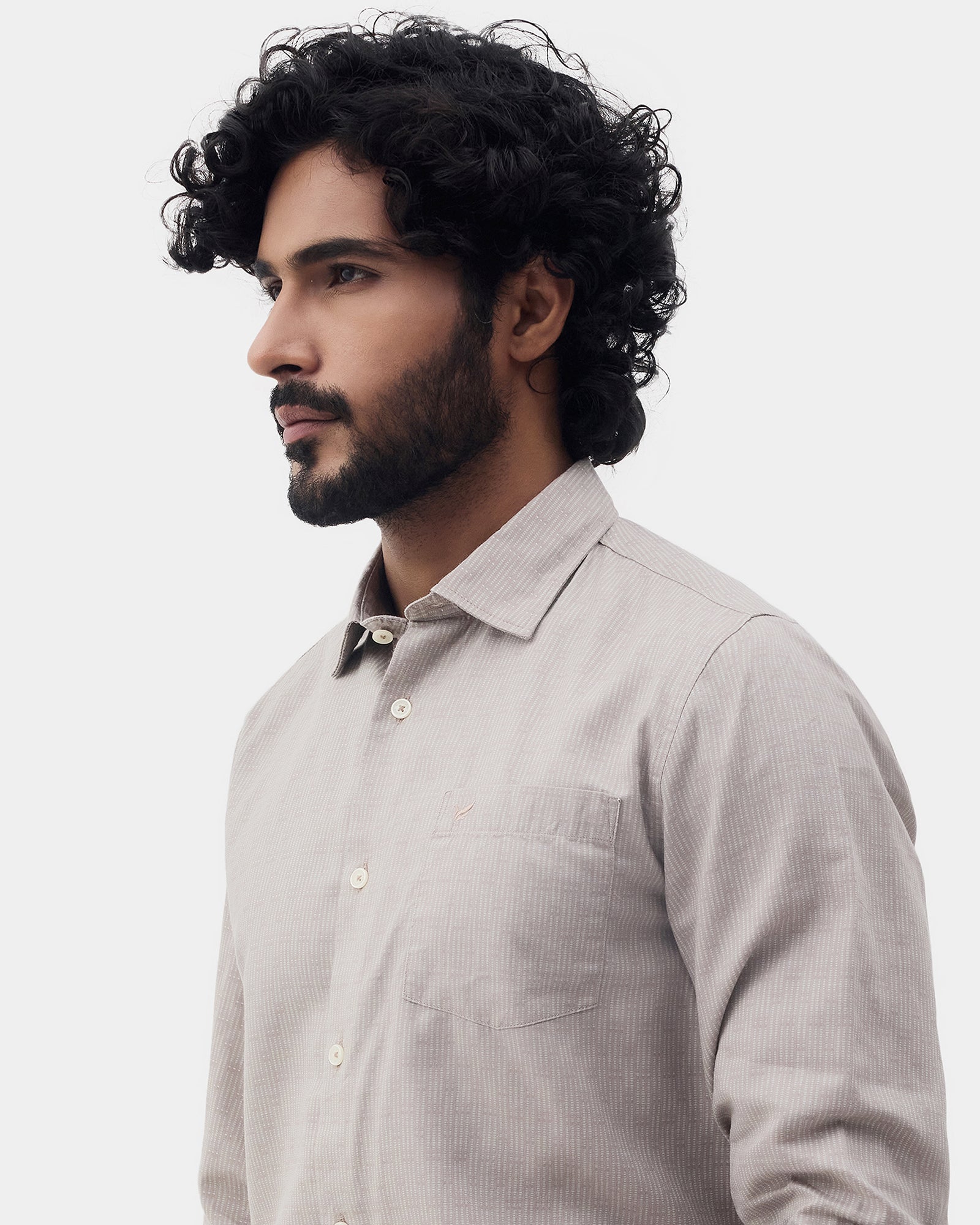 Khaki Printed Shirt - Benico