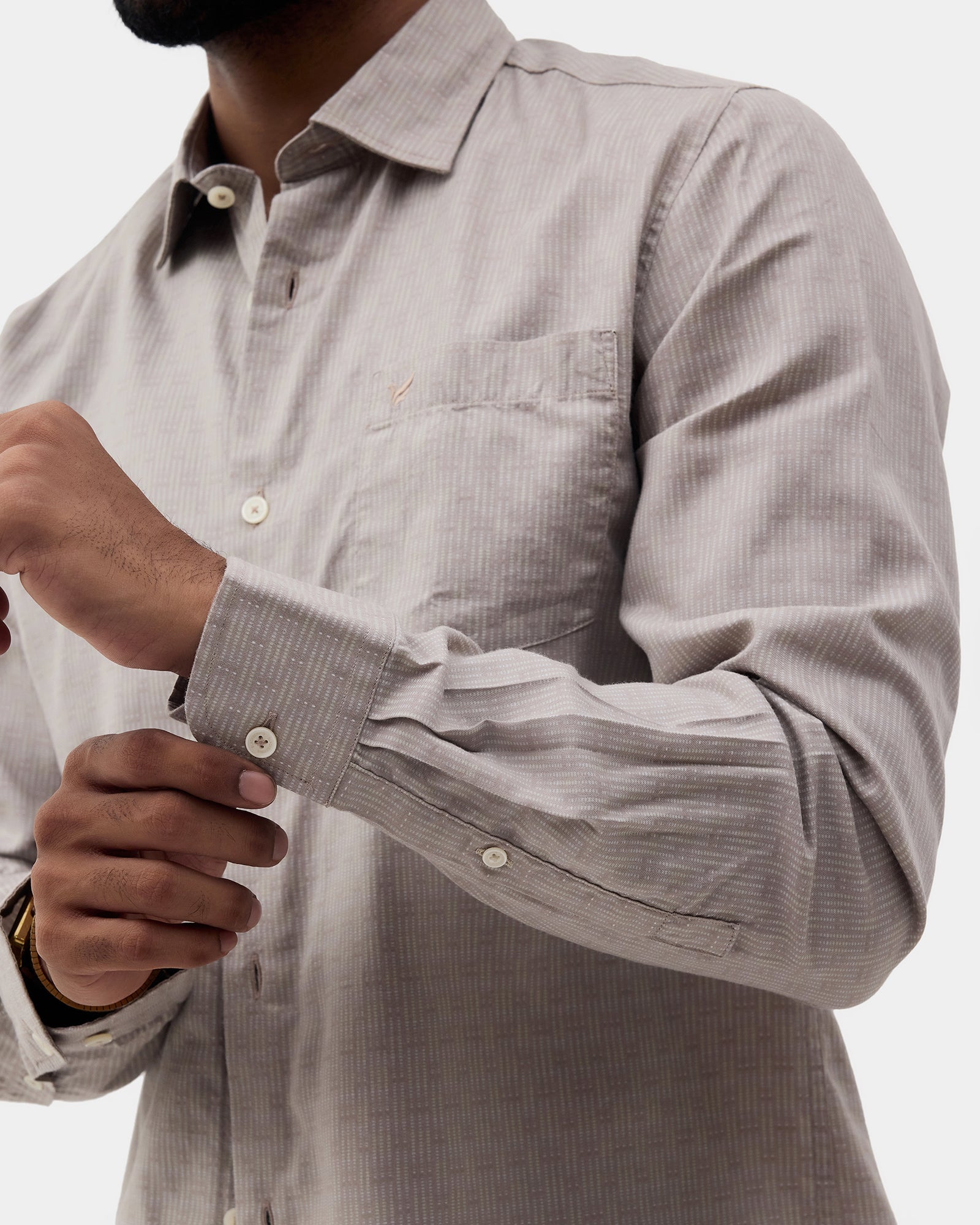 Khaki Printed Shirt - Benico