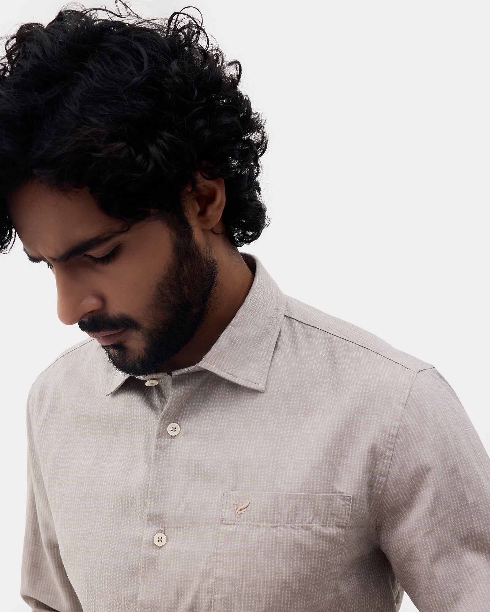 Khaki Printed Shirt - Benico