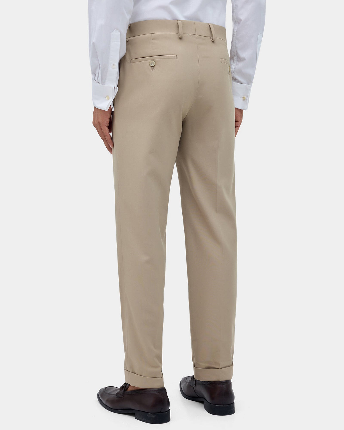 Khaki Solid Trouser - Tudor