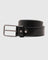 Leather Black Solid Belt - Shaun