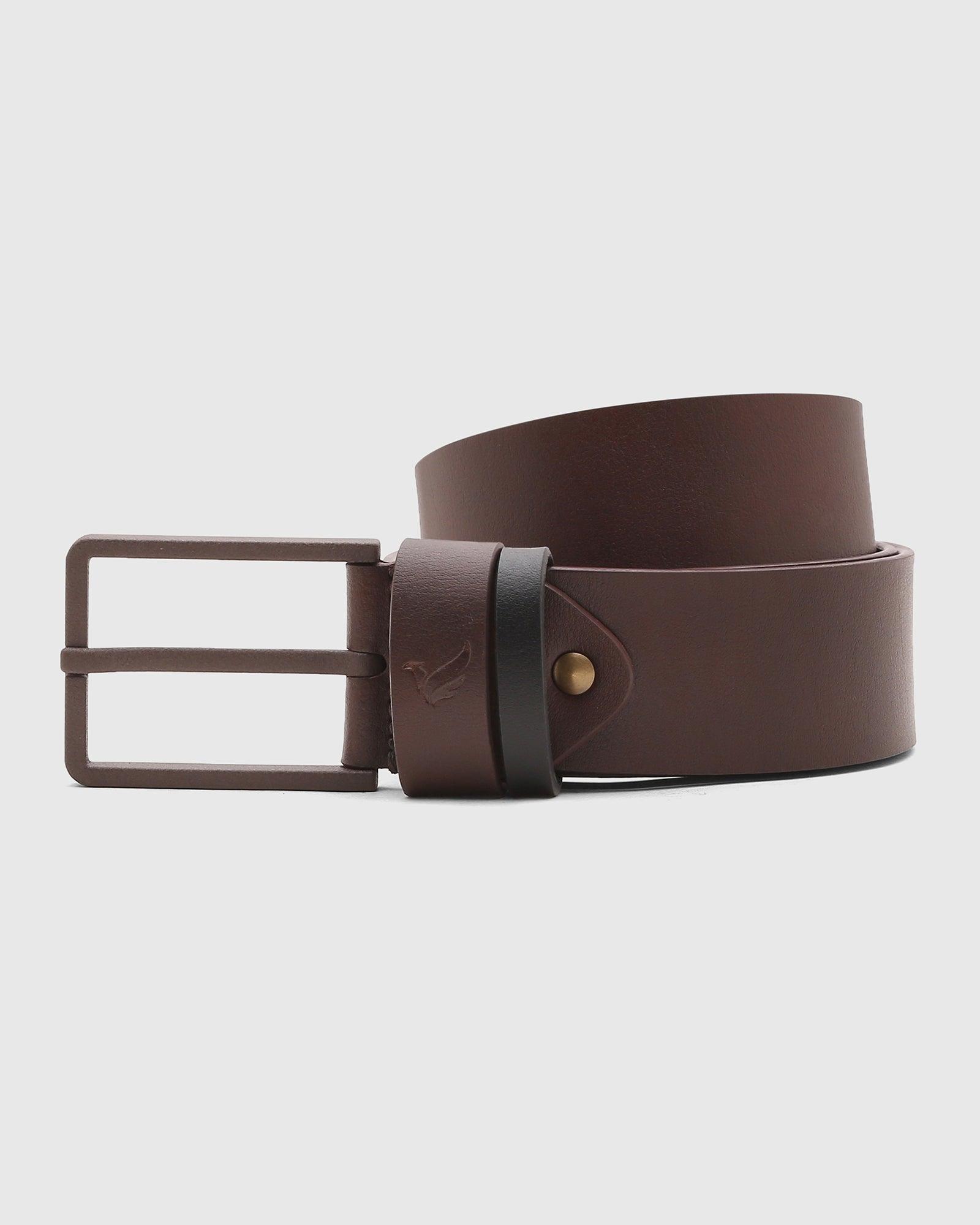 Solid Leather Belt In Brown (Son) - Blackberrys