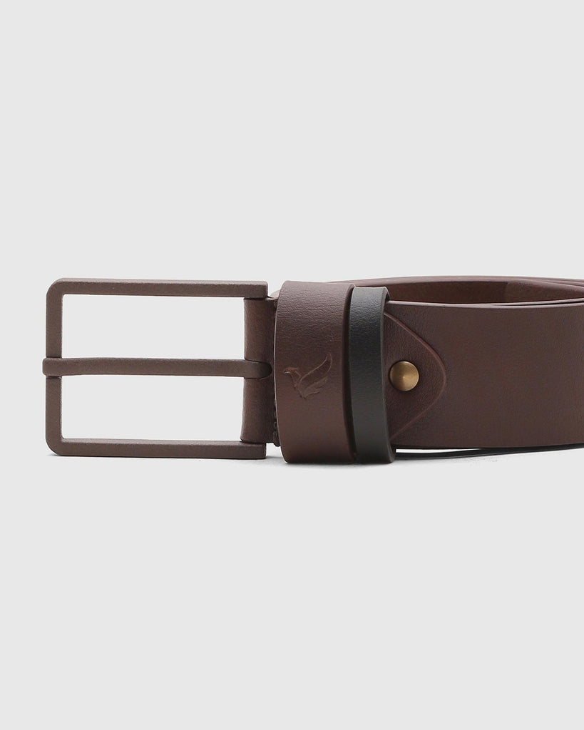 Leather Brown Solid Belt - Son