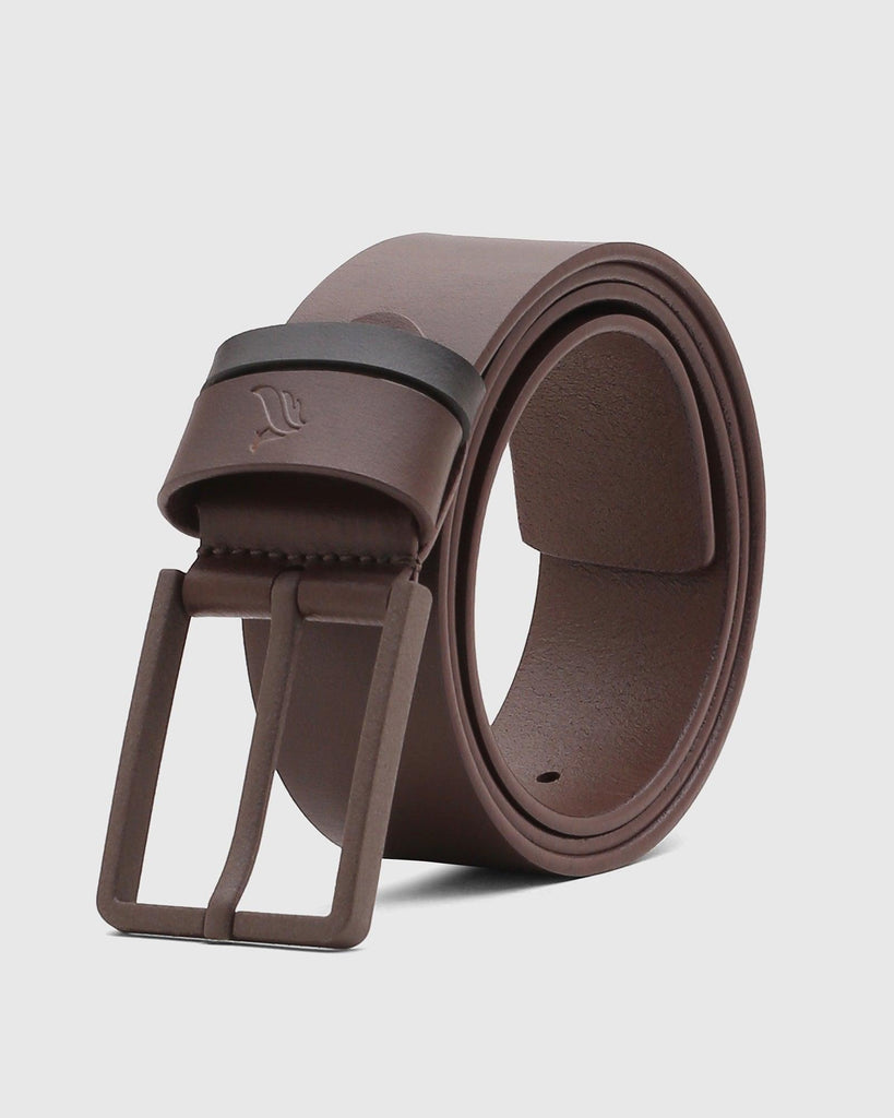 Leather Brown Solid Belt - Son