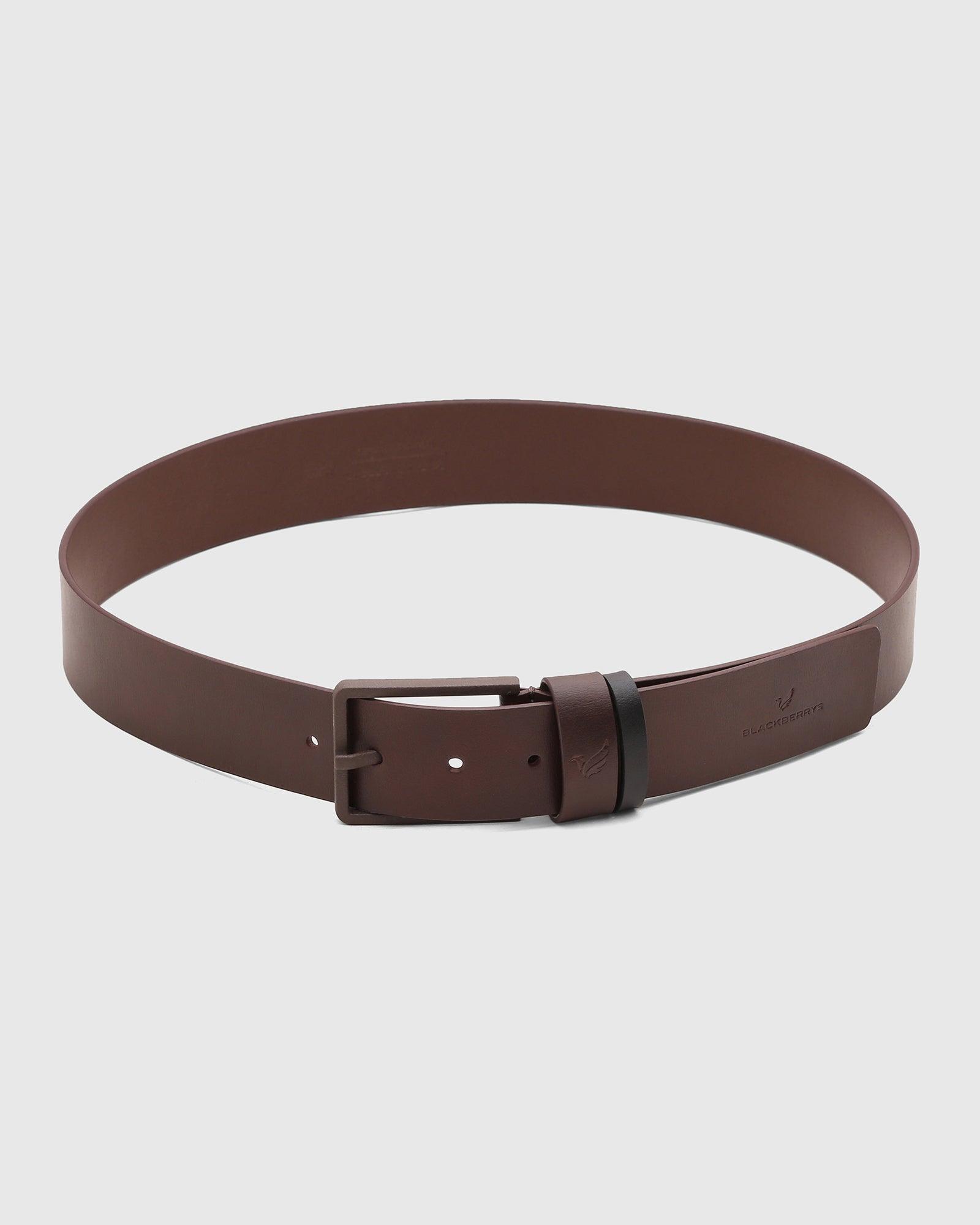 Solid Leather Belt In Brown (Son) - Blackberrys