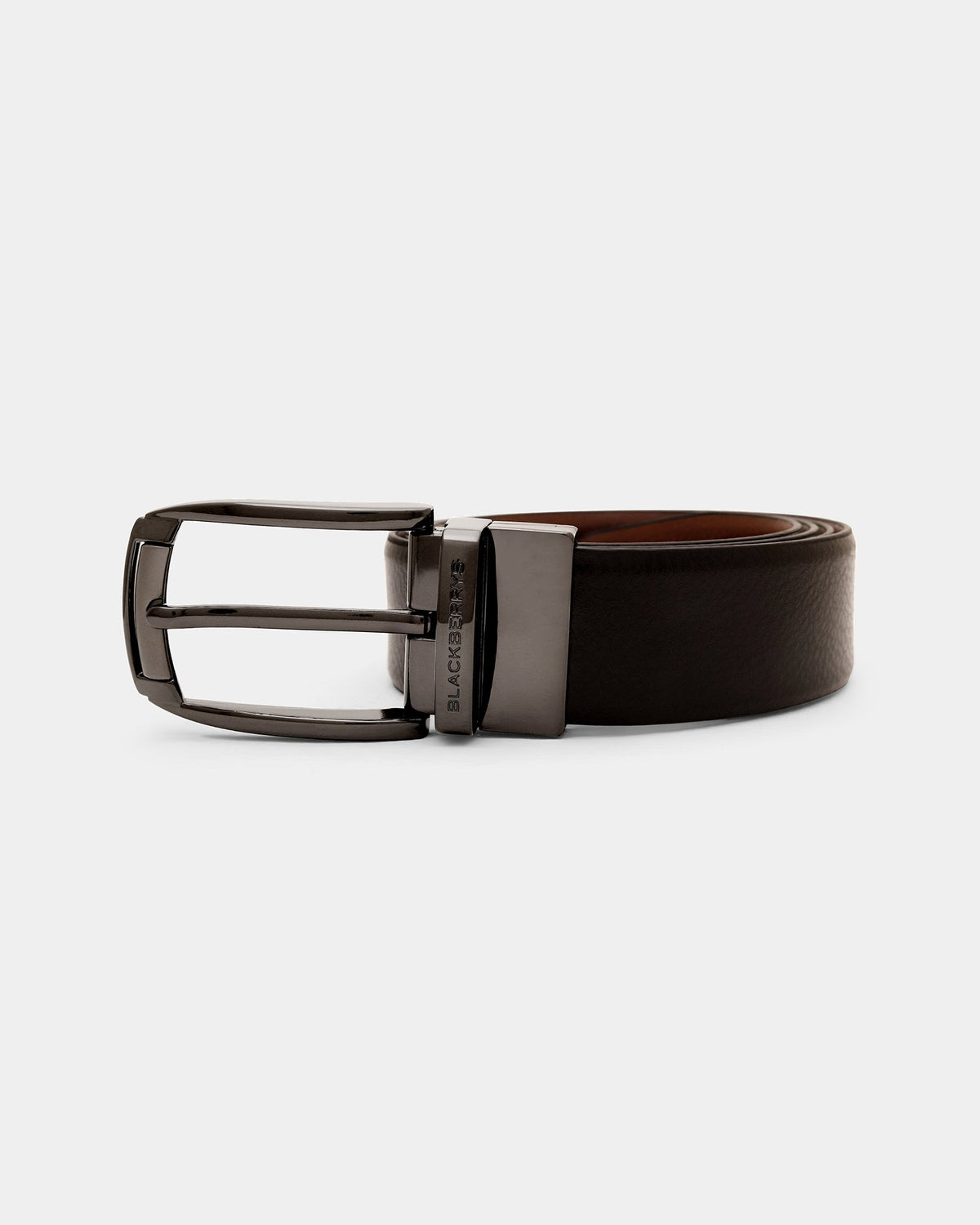 Leather Reversible Black & Tan Belt - Balamy