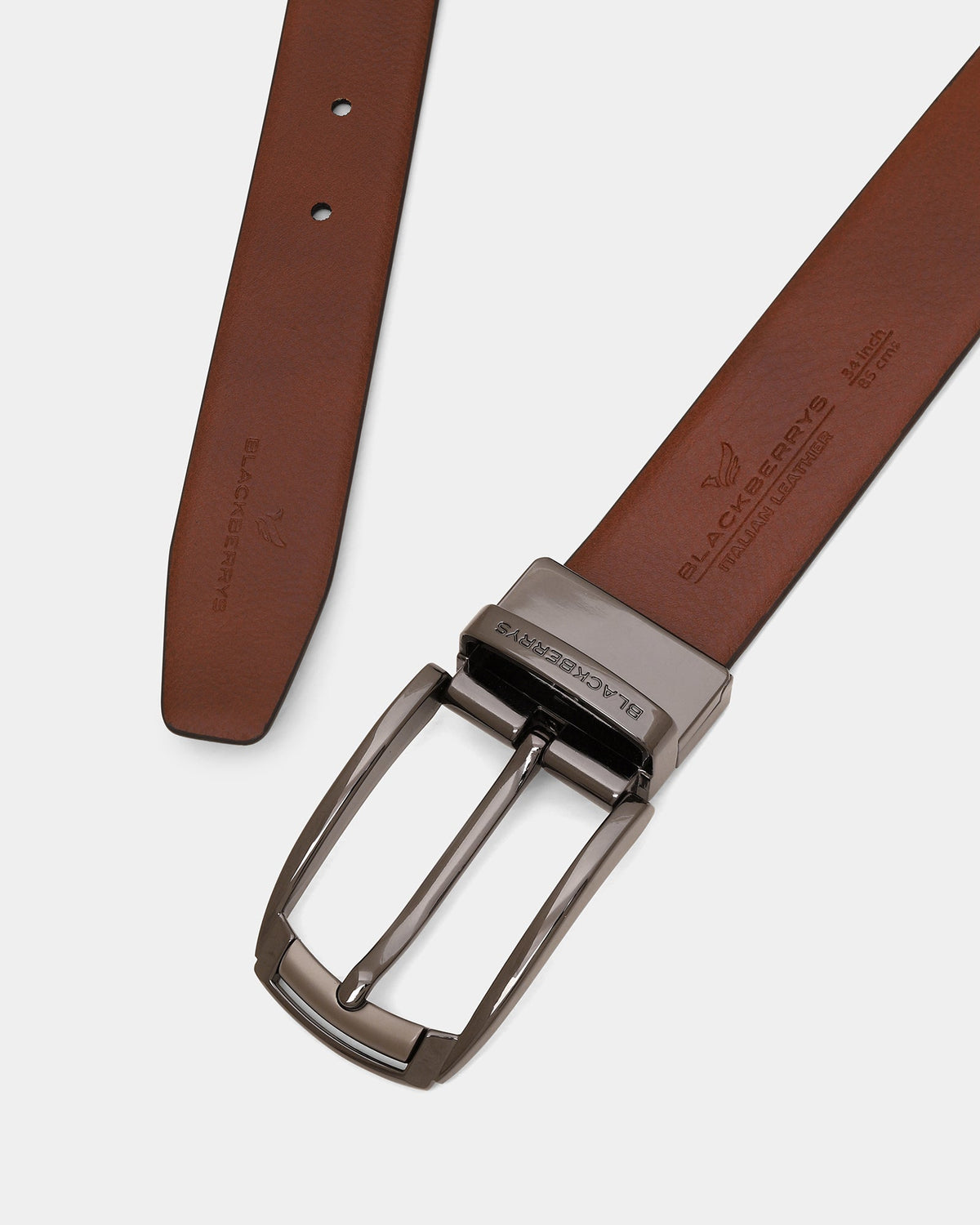 Leather Reversible Black & Tan Belt - Balamy