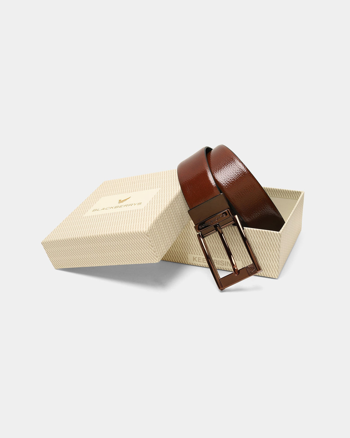 Leather Reversible Tan & Black Belt - Boswell