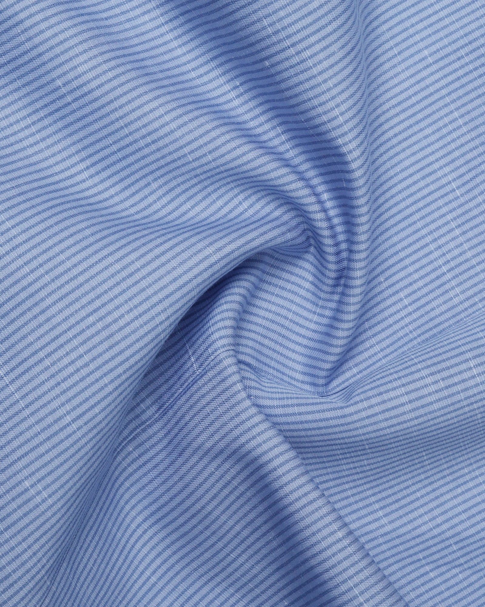 Light Blue Linen Stripe Shirt - Kyro