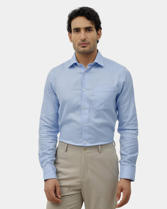 Light Blue Textured Shirt - Chiba