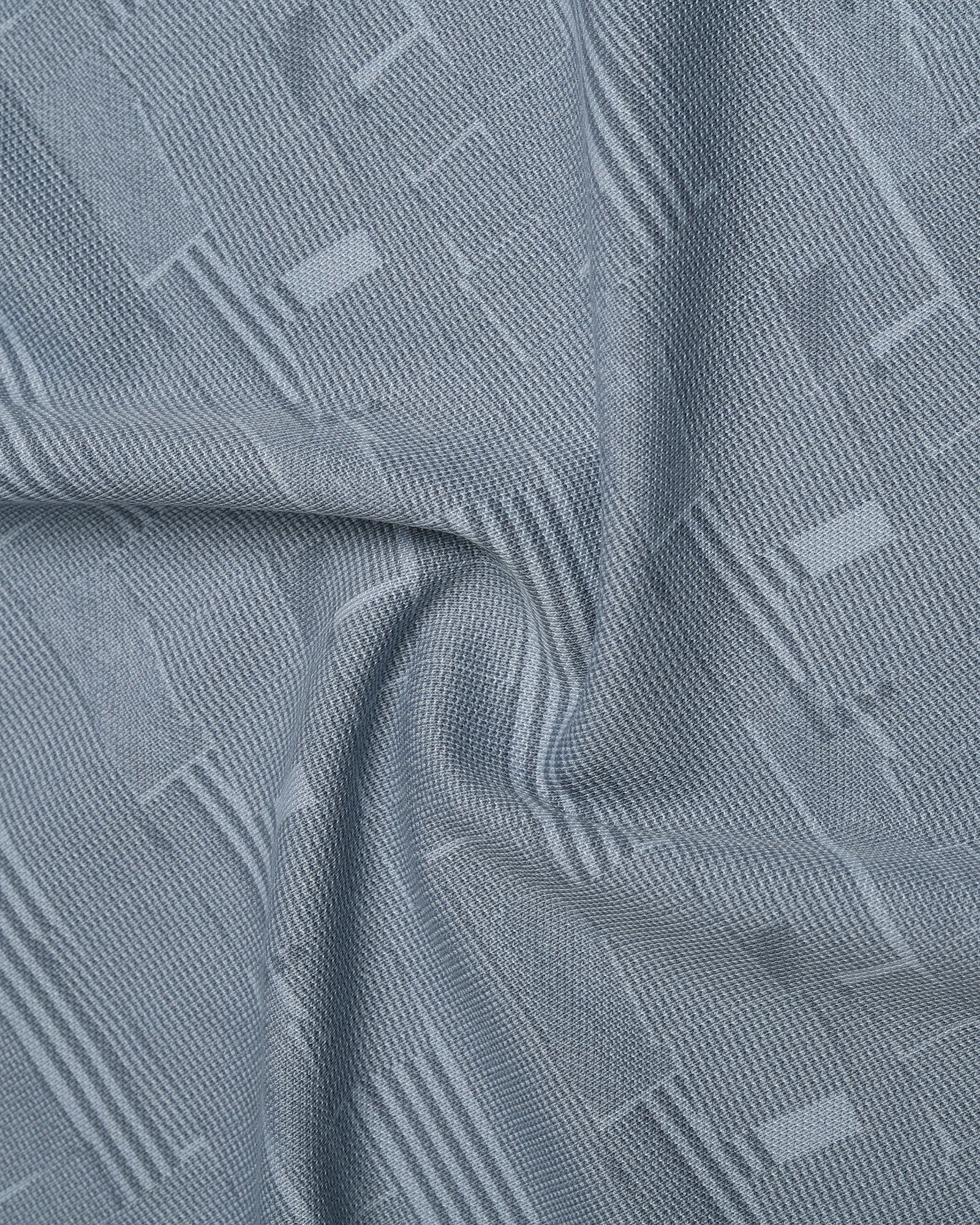 Light Blue Printed Polo - Mac