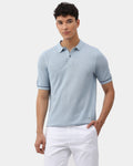 Light Blue Solid Polo - Zoler