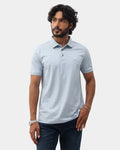 Light Luxe Blue Textured Polo - Lab