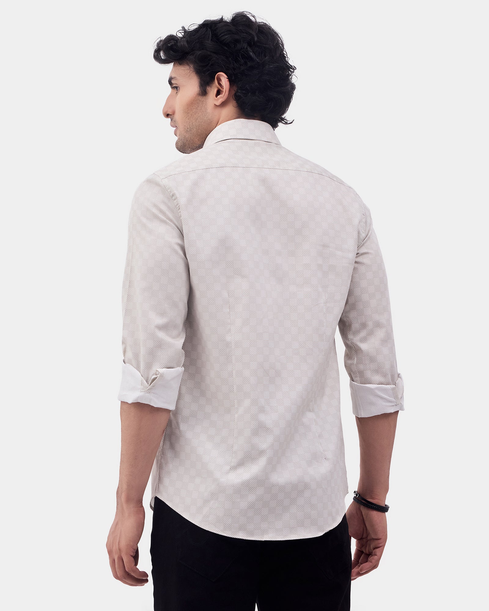 Light Brown Printed Shirt - Maxima