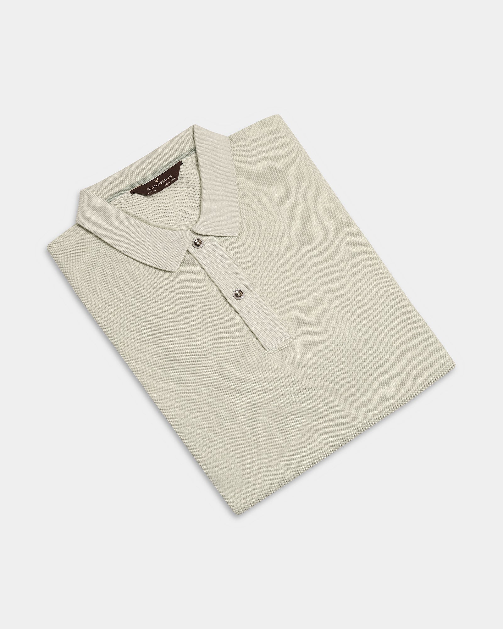 Light Green Solid Polo - Zoler