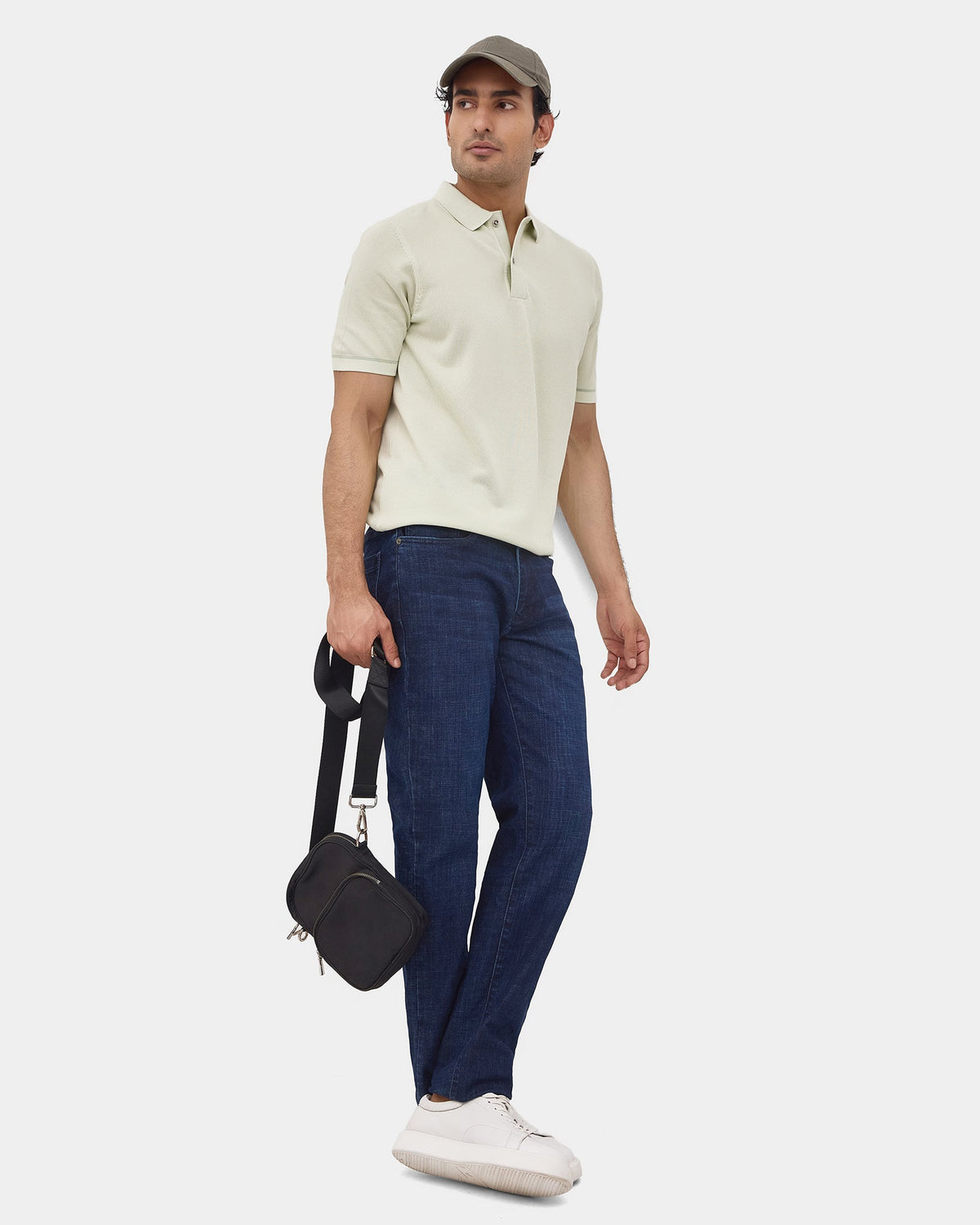 Light Green Solid Polo - Zoler