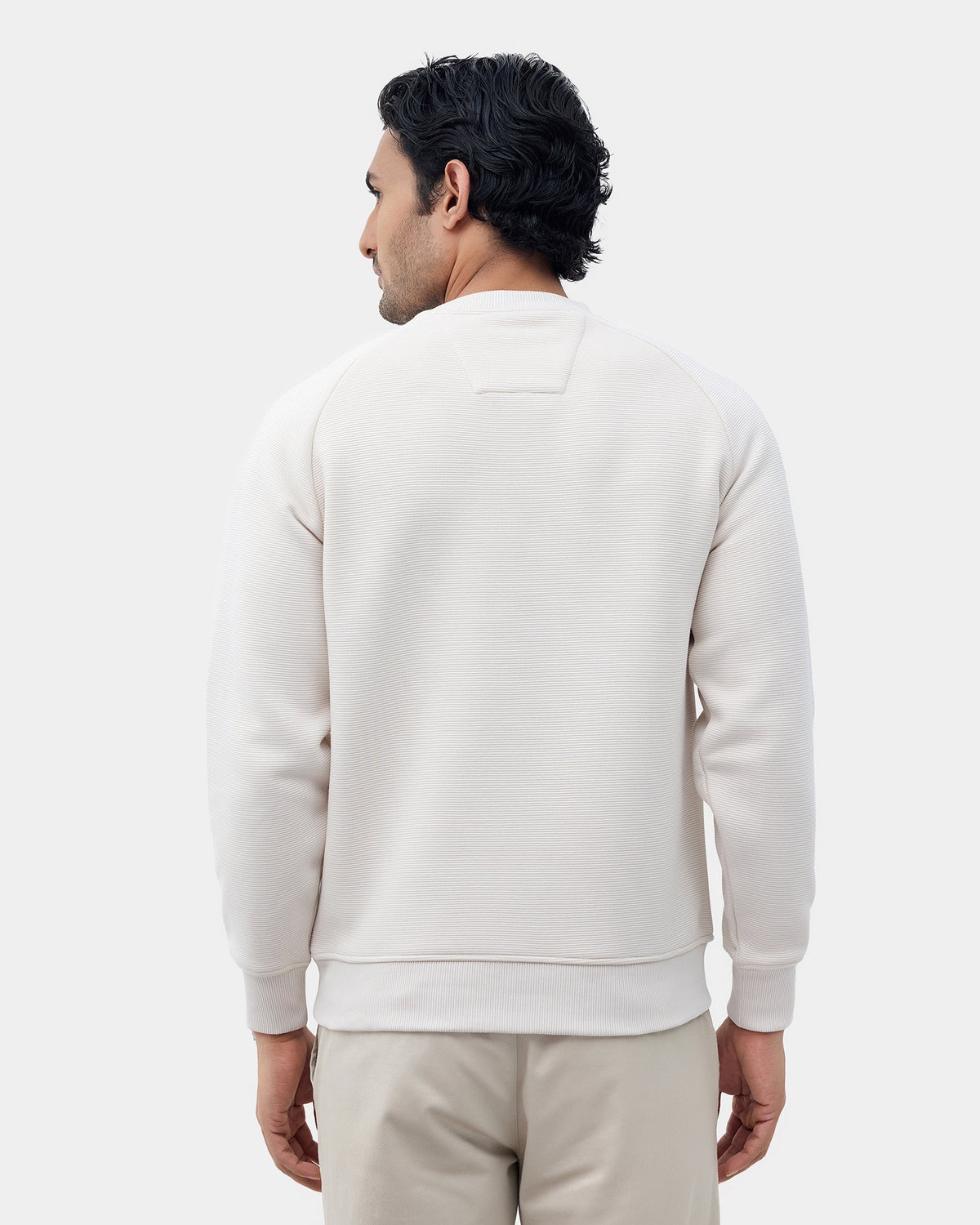 Light Grey Textured Sweatshirt - Sid