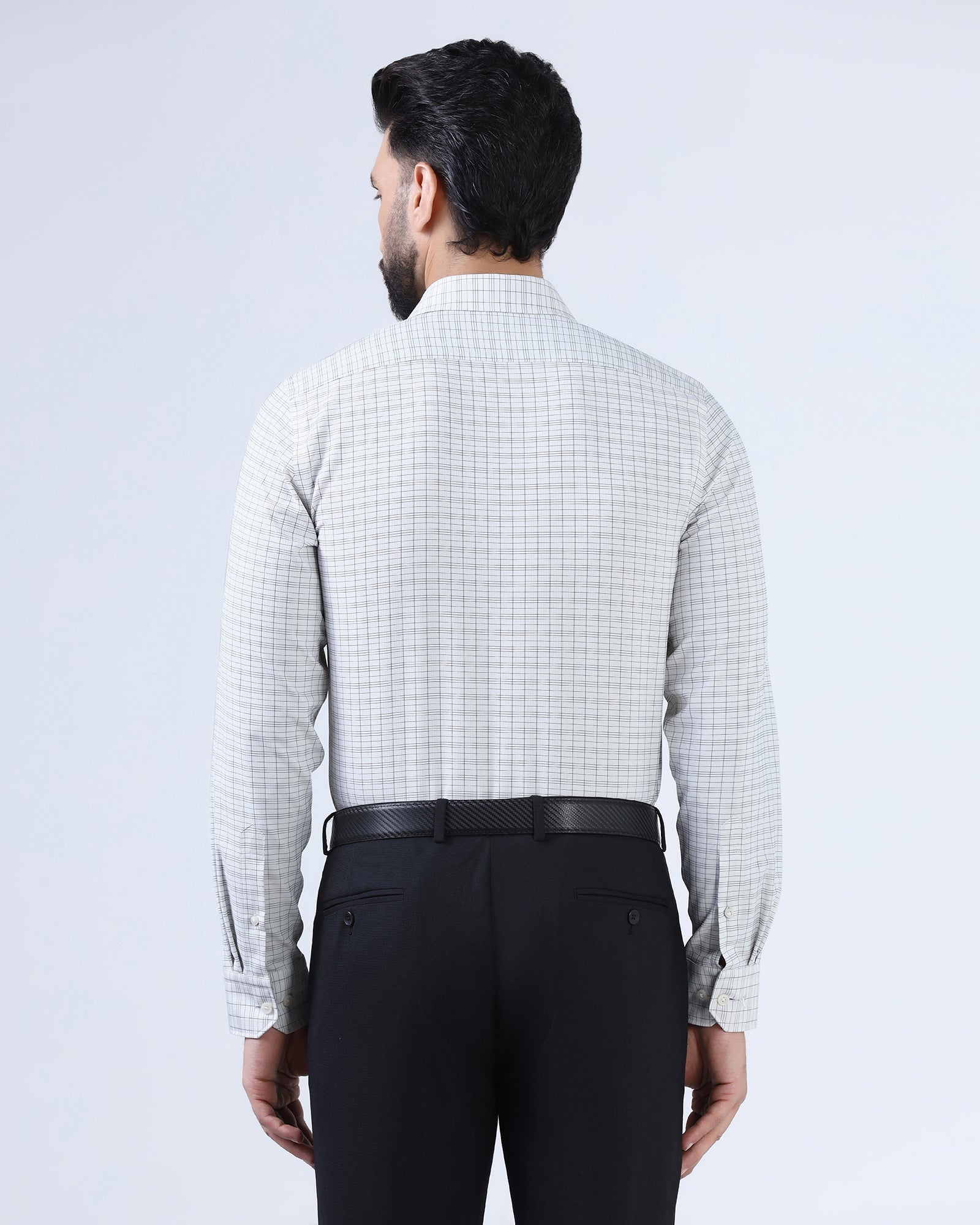 Light Grey Non Iron Check Shirt - Eloy E