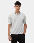 Light Grey Solid Polo - Zoler