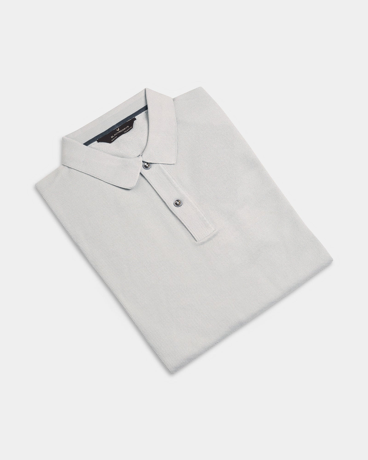 Light Grey Solid Polo - Zoler