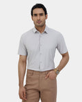 Light Grey TechPro Textured Shirt - Kanon