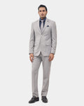 Light Grey Two Piece Check Suit - Dabney