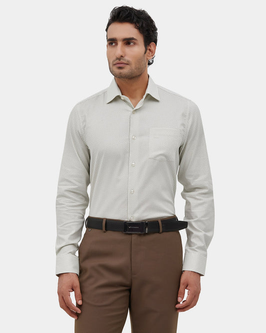 Light Olive Printed Shirt - Zentro