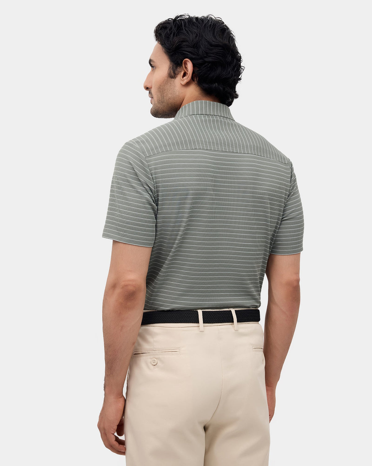 Light Olive Techpro Stripe Shirt - Dizzy