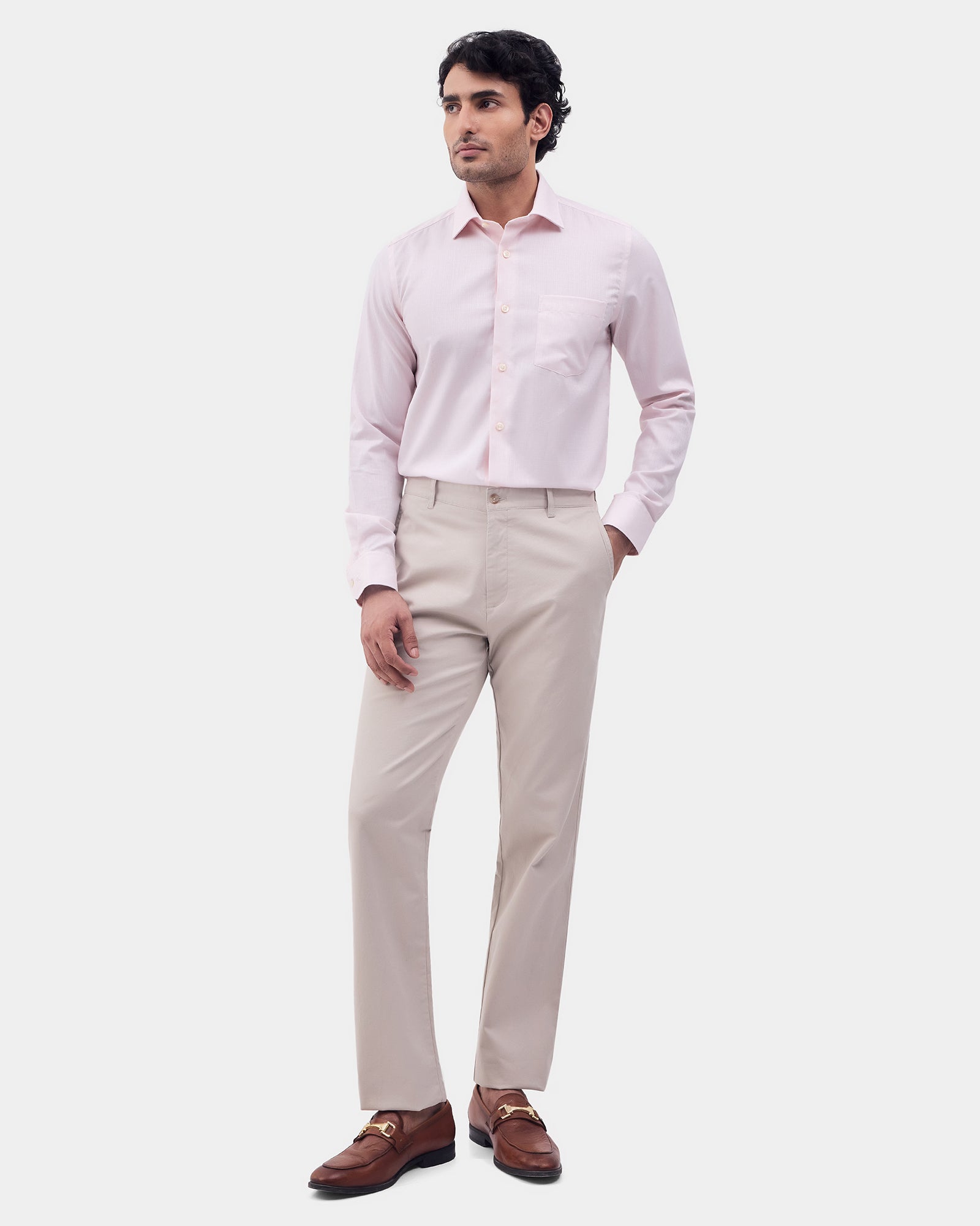 Light Pink Textured Shirt - Felder