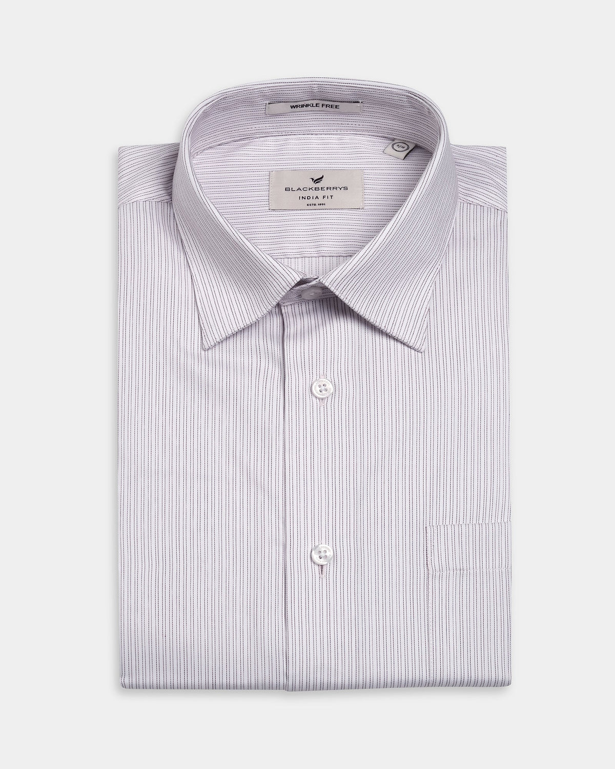 Light Pink Unwrinkle Stripe Shirt - Dutch