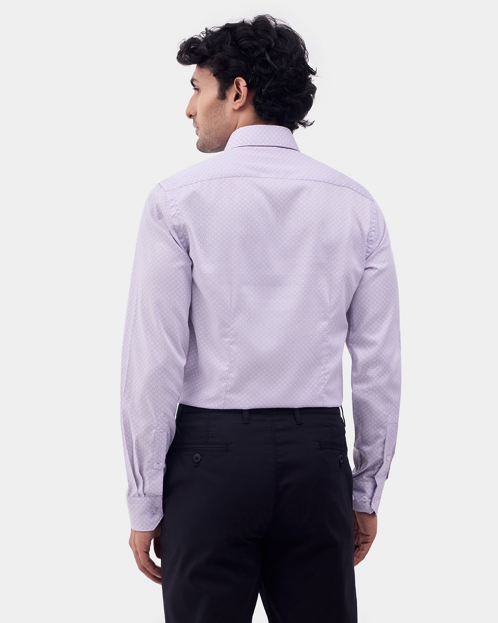 Lilac Printed Shirt - Livo