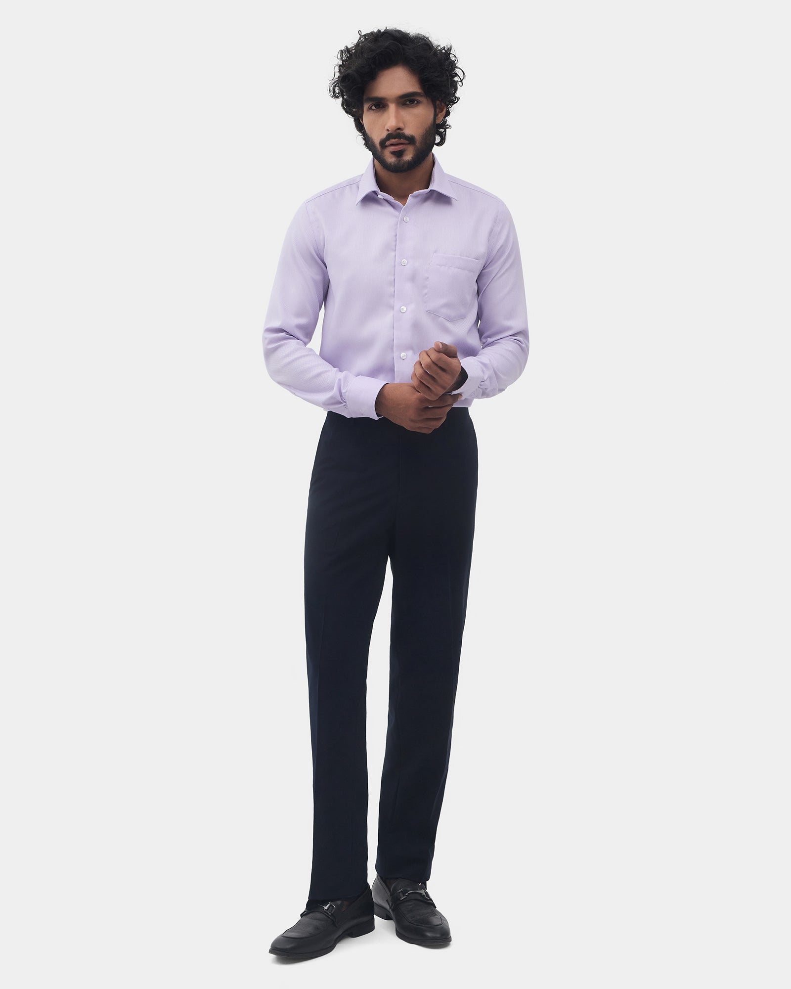 Lilac Textured Shirt - Claron