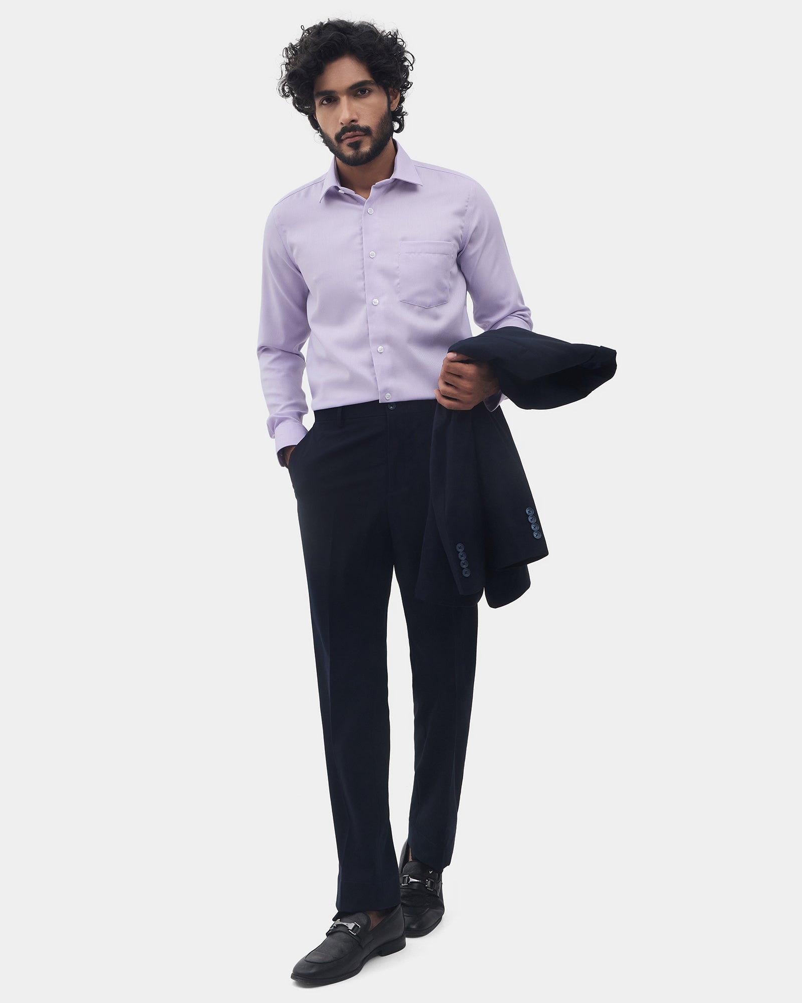 Lilac Textured Shirt - Claron