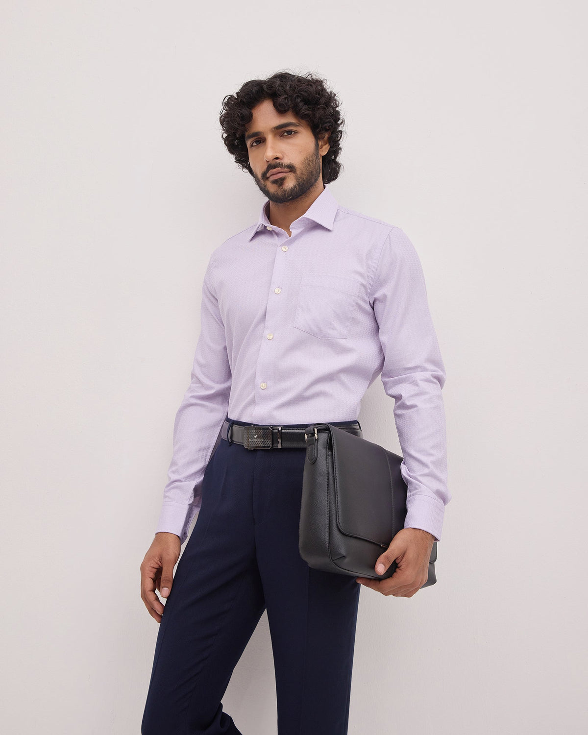 Lilac Textured Shirt - Staple