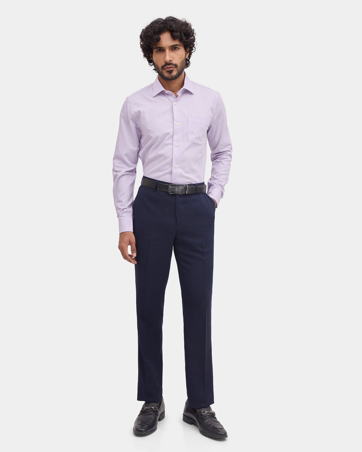 Lilac Textured Shirt - Staple