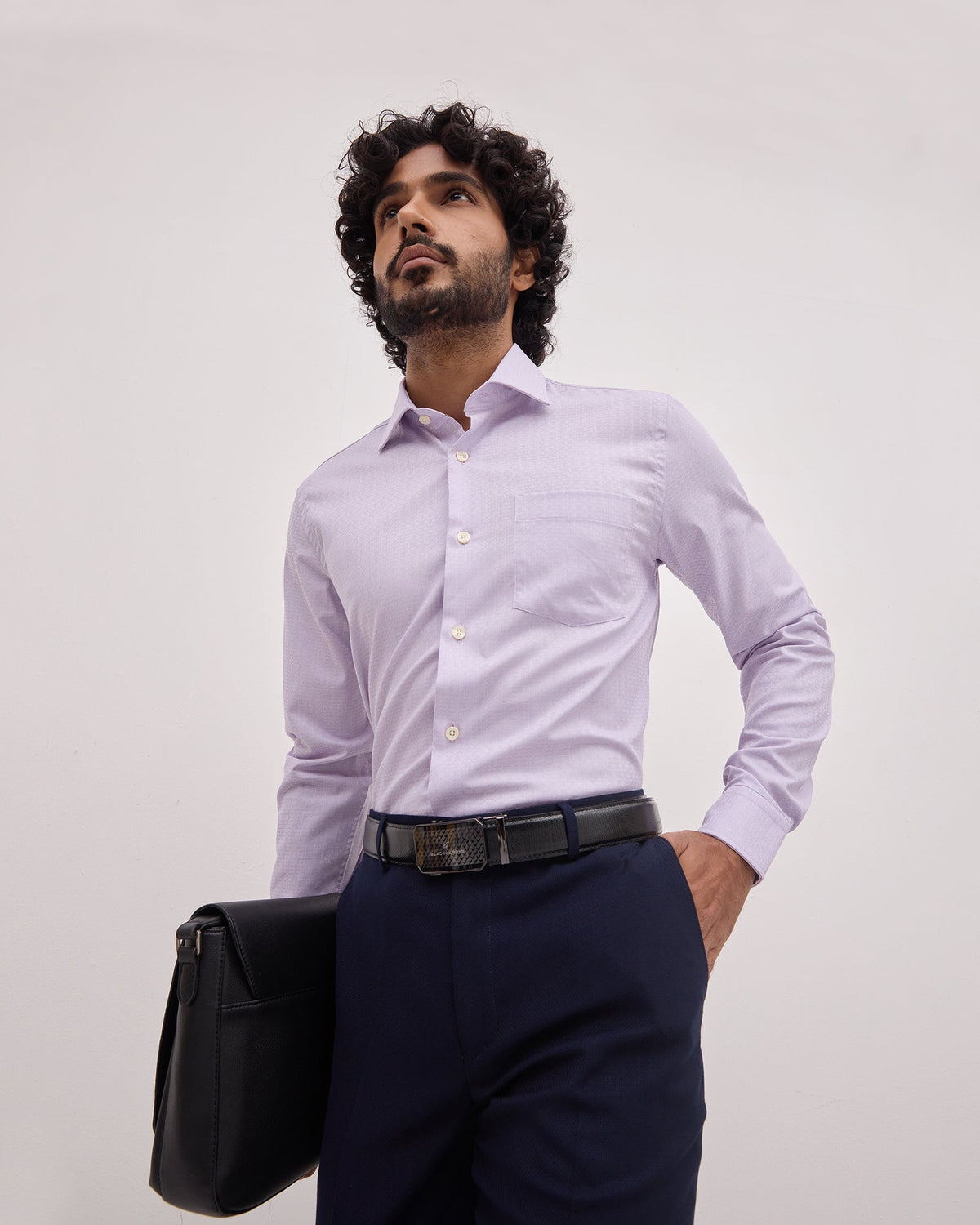 Lilac Textured Shirt - Staple